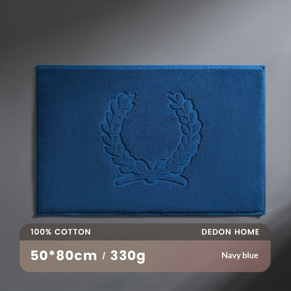 Water-absorbent Pure Cotton Non-slip Bathroom Floor Mat
