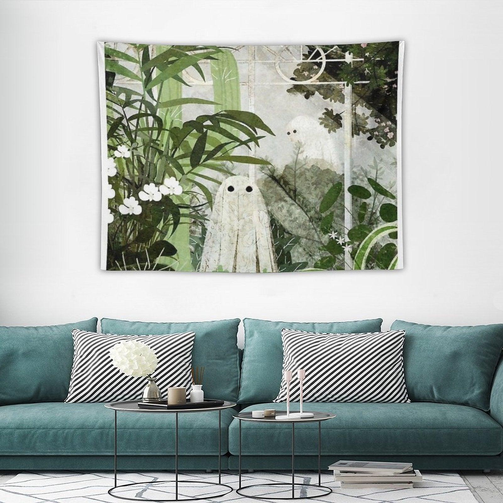There's A Ghost in The Greenhouse Again Tapestry