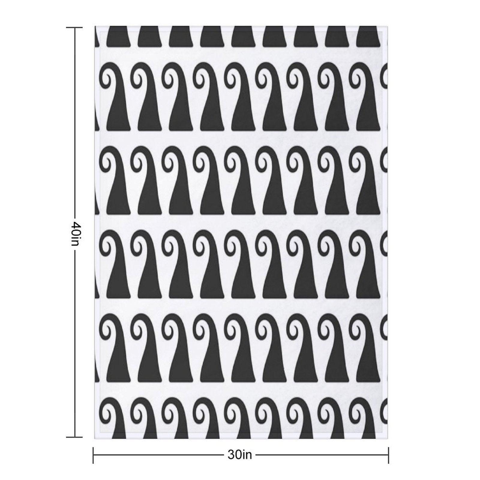 Elegant Greek Style Waves Ornament, Timeless Design, Not AI Throw Blanket