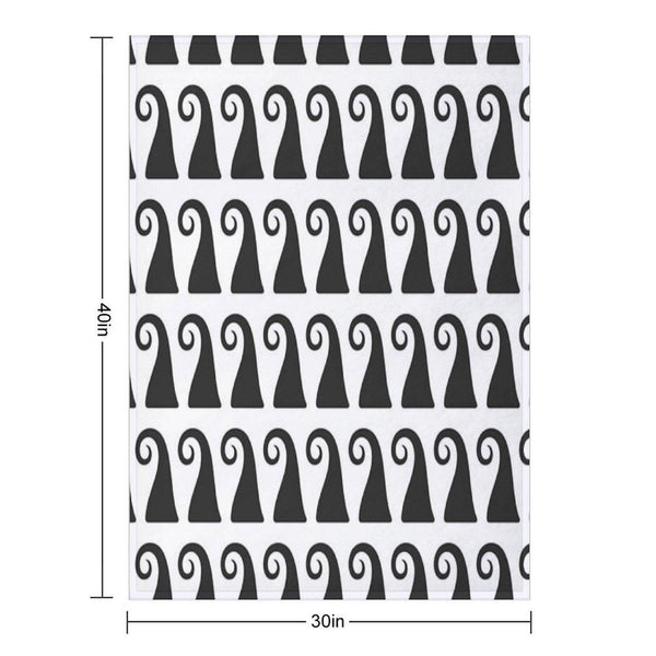 Elegant Greek Style Waves Ornament, Timeless Design, Not AI Throw Blanket