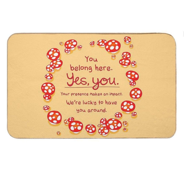 You Belong Here Mushroom Fairy Ring Bath Mat