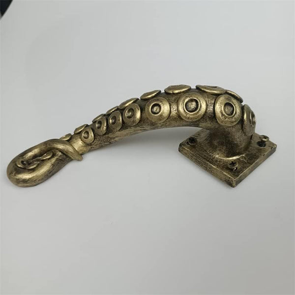 Steampunk retro octopus door handle resin craft