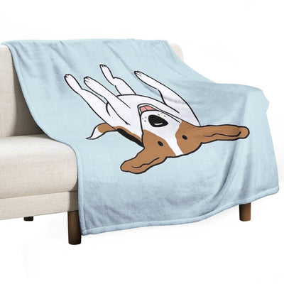 Care-Free Beagle Velvety-soft Throw Blanket