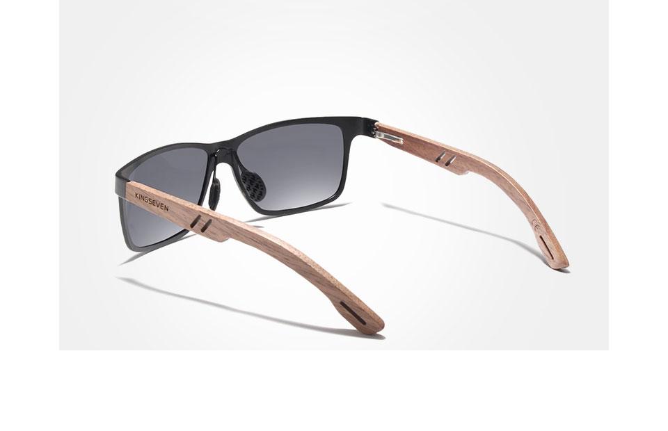 Luxury  Bamboo Wood Design Polarized Elegant High Quality Men Sunglasses Mirror Lens Handmade Fashion UV400 Eyewear Accessories