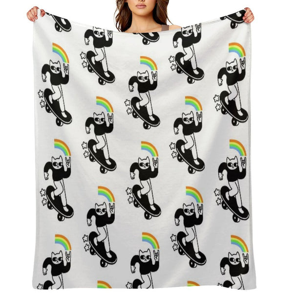 Coolest Cat Multi-functional Throw Blanket