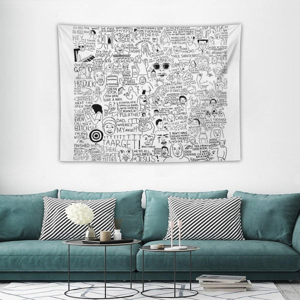 An Ultimate Vine Compilation But Instead of A Video Its Just Terribly Drawn Tapestry