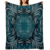 Shades of  Blue Comfort Throw Blanket