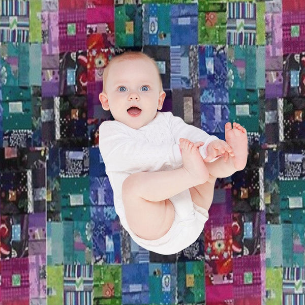 Patchwork Easy Care Throw Blanket