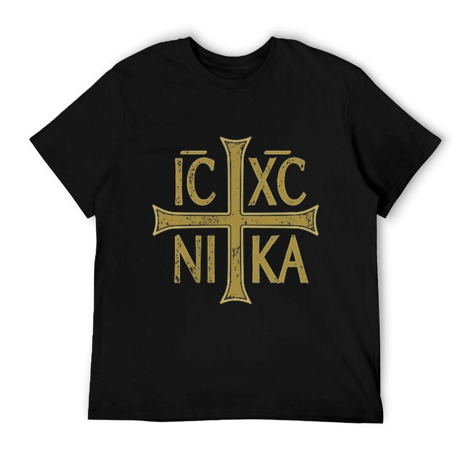 ICXC NIKA Christogram Cross Orthodox Christian Discreet T-Shirt