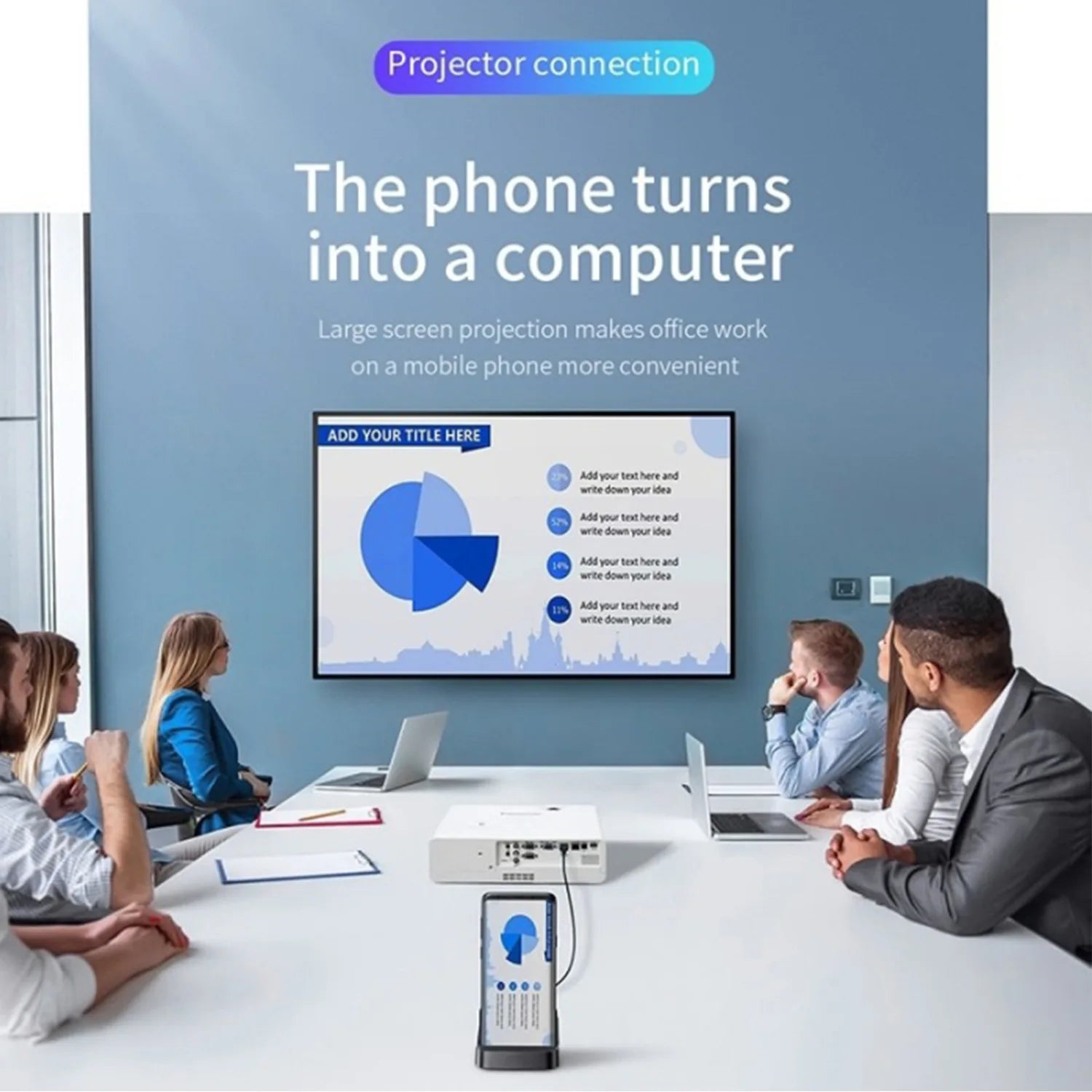 8 in 1 Type C HUB Docking Station Phone Stand USB C To HDMI-compatible Dock Power Charger Adapter For MacBook For Samsung HUAWEI