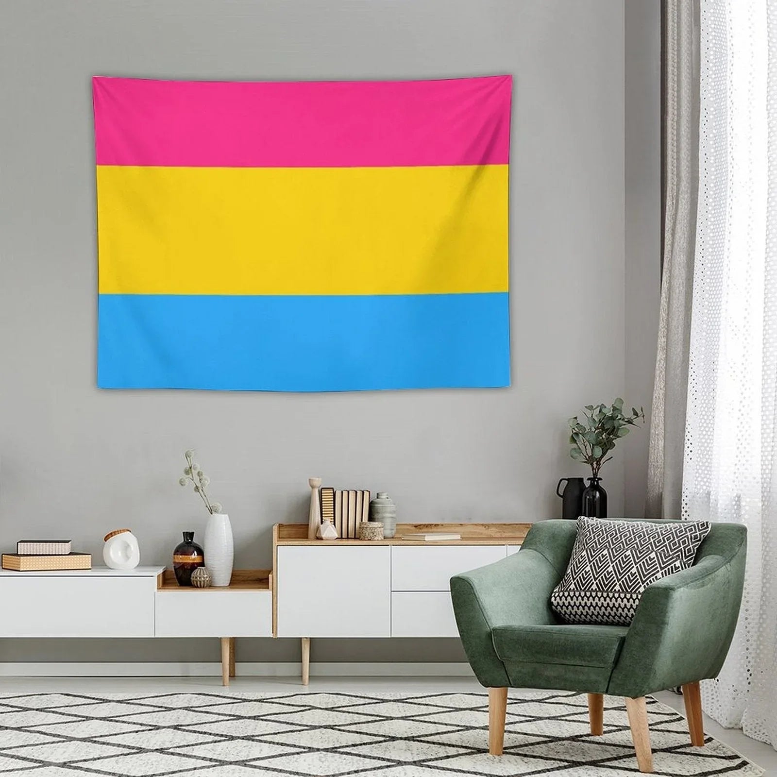 Pansexual Flag Tapestry