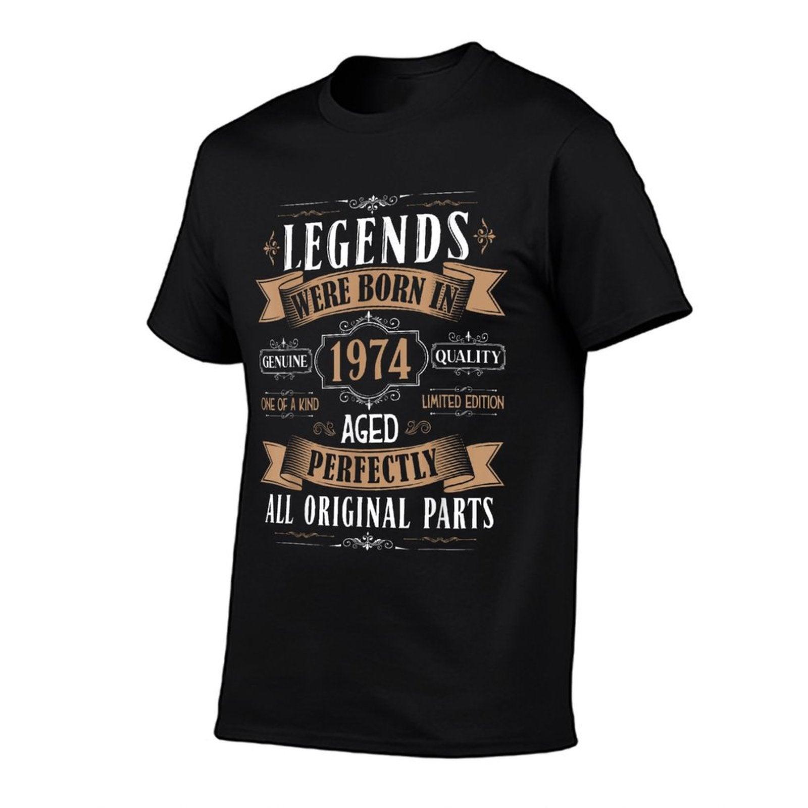 Legends Born In 1974 51st Birthday 51 Years Old Bday Men T-Shirt