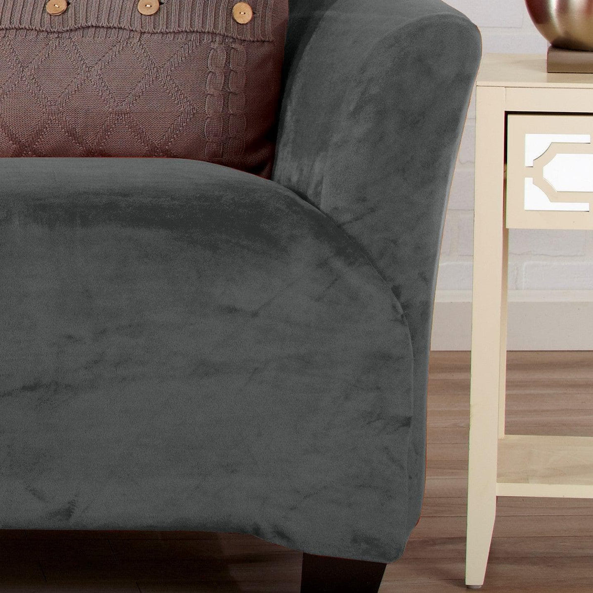 Velvet Stretch Slipcover - Gale Collection