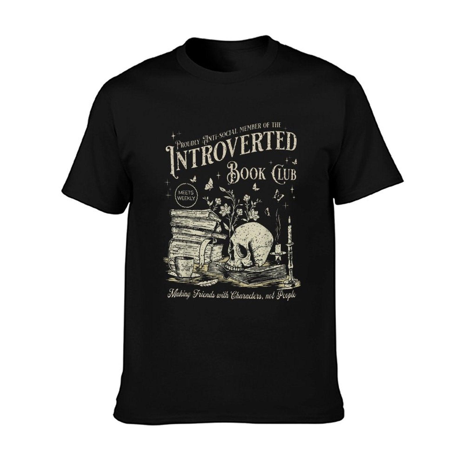 Retro Proud Anti Social Member Of Introverted Book Club  Moisture-wicking T-Shirt