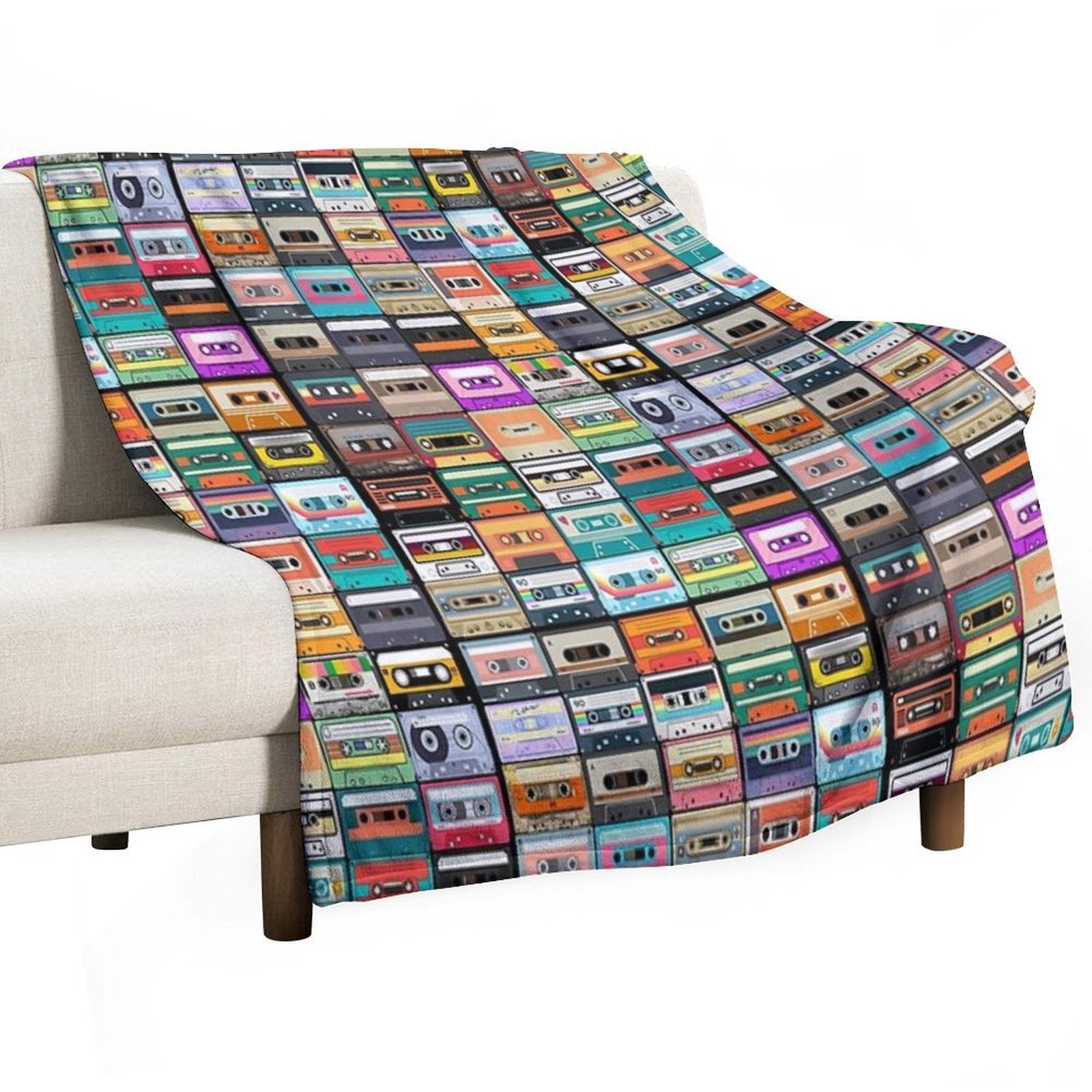 Cassette Tape Velvety-soft Throw Blanket