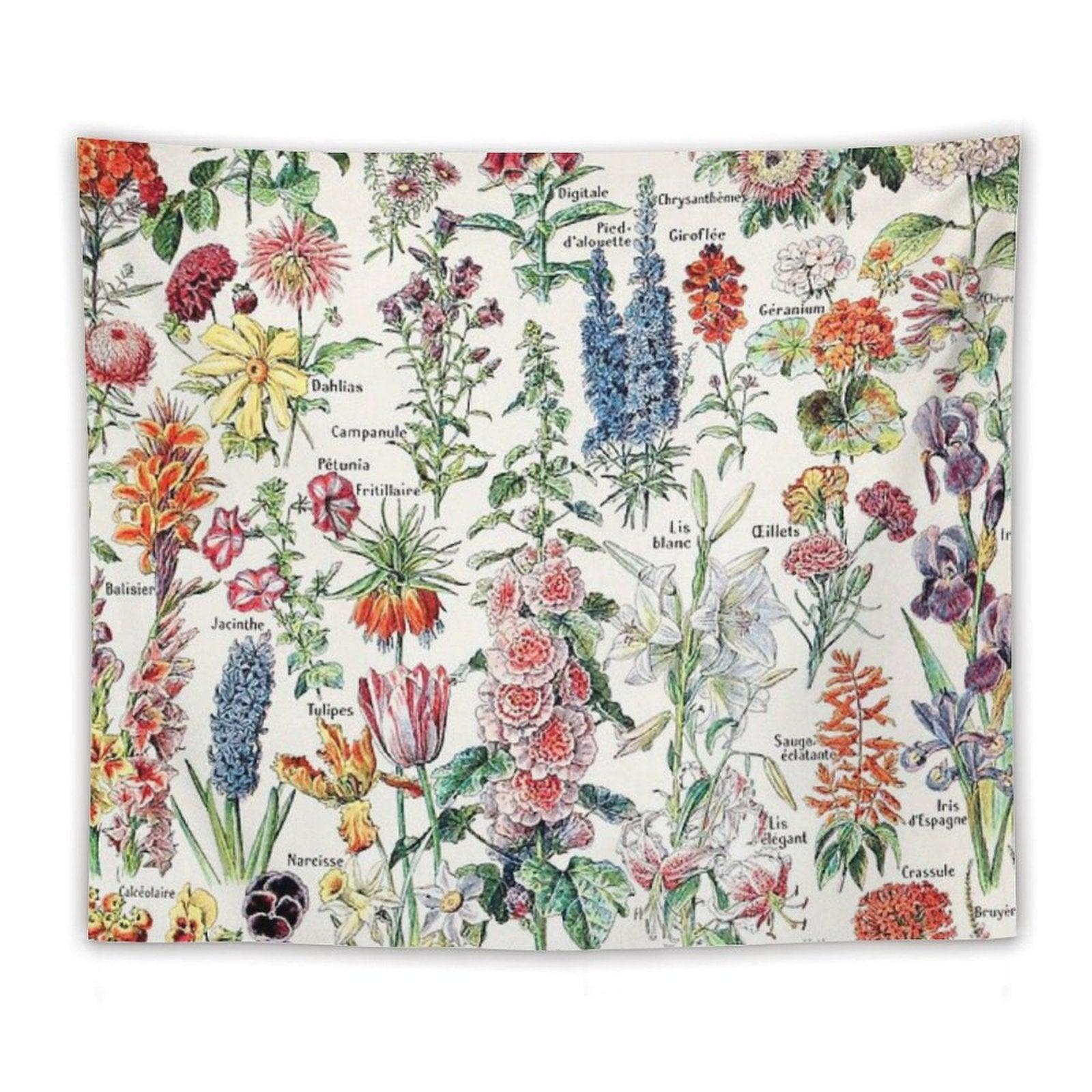 Adolphe Millot - Fleurs Pour Tous - French Vintage Poster Tapestry