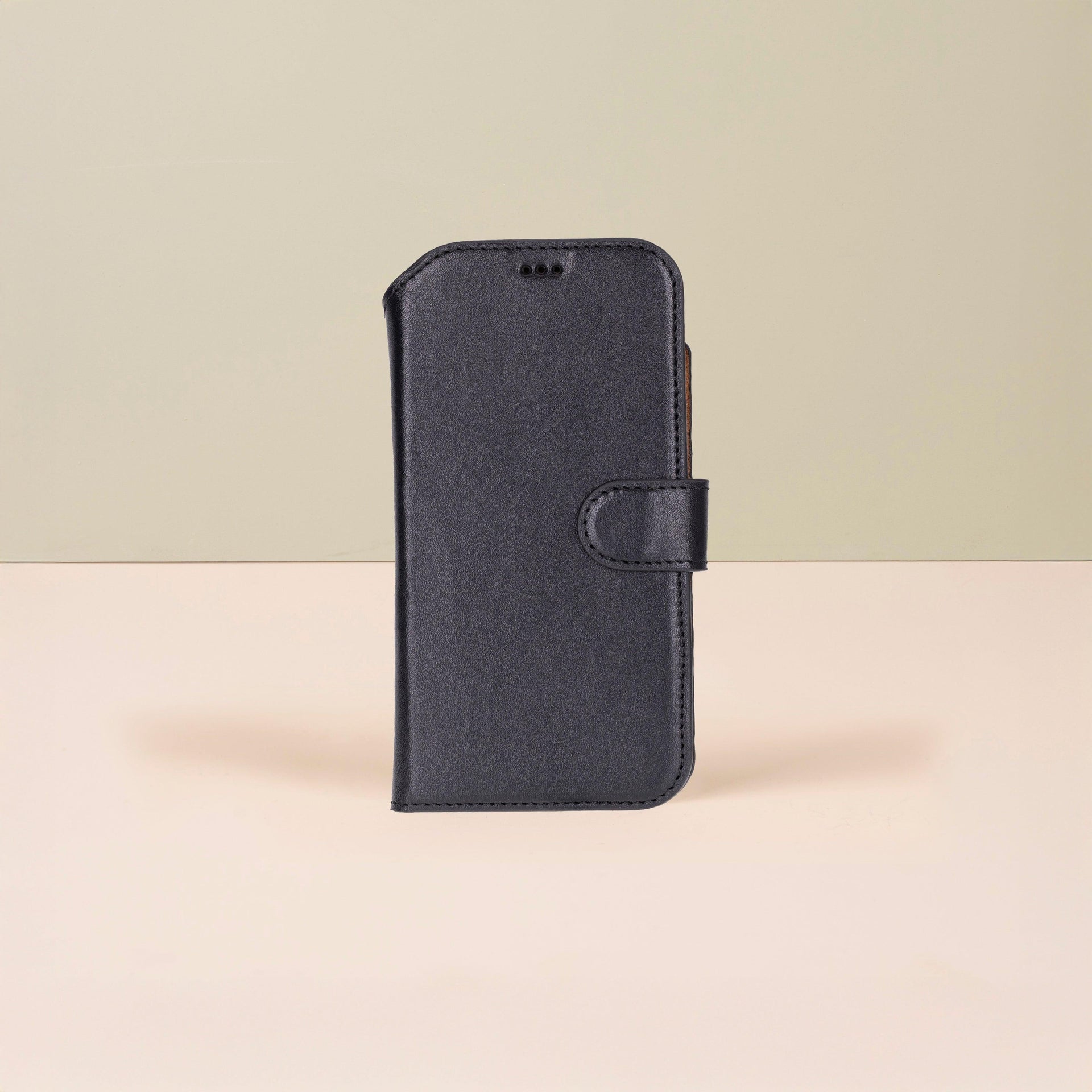 Premium Leather iPhone Air Wallet Case – Black - Austin