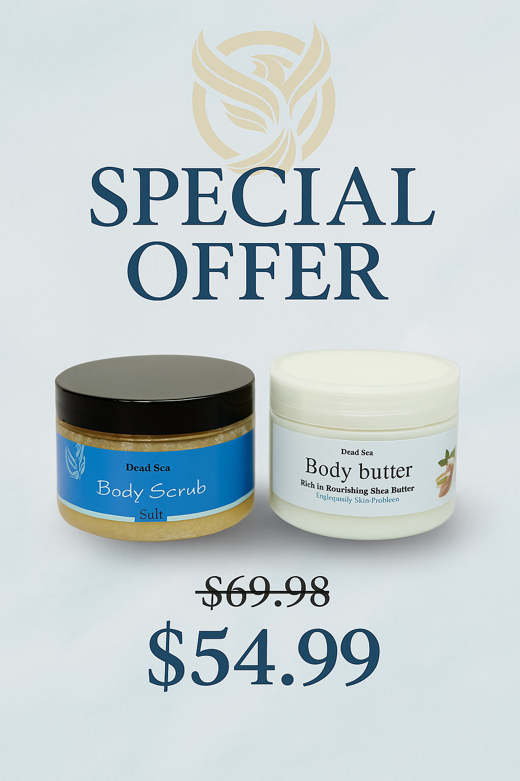 Dead Sea Bundle (Body Butter+Body Scrub)