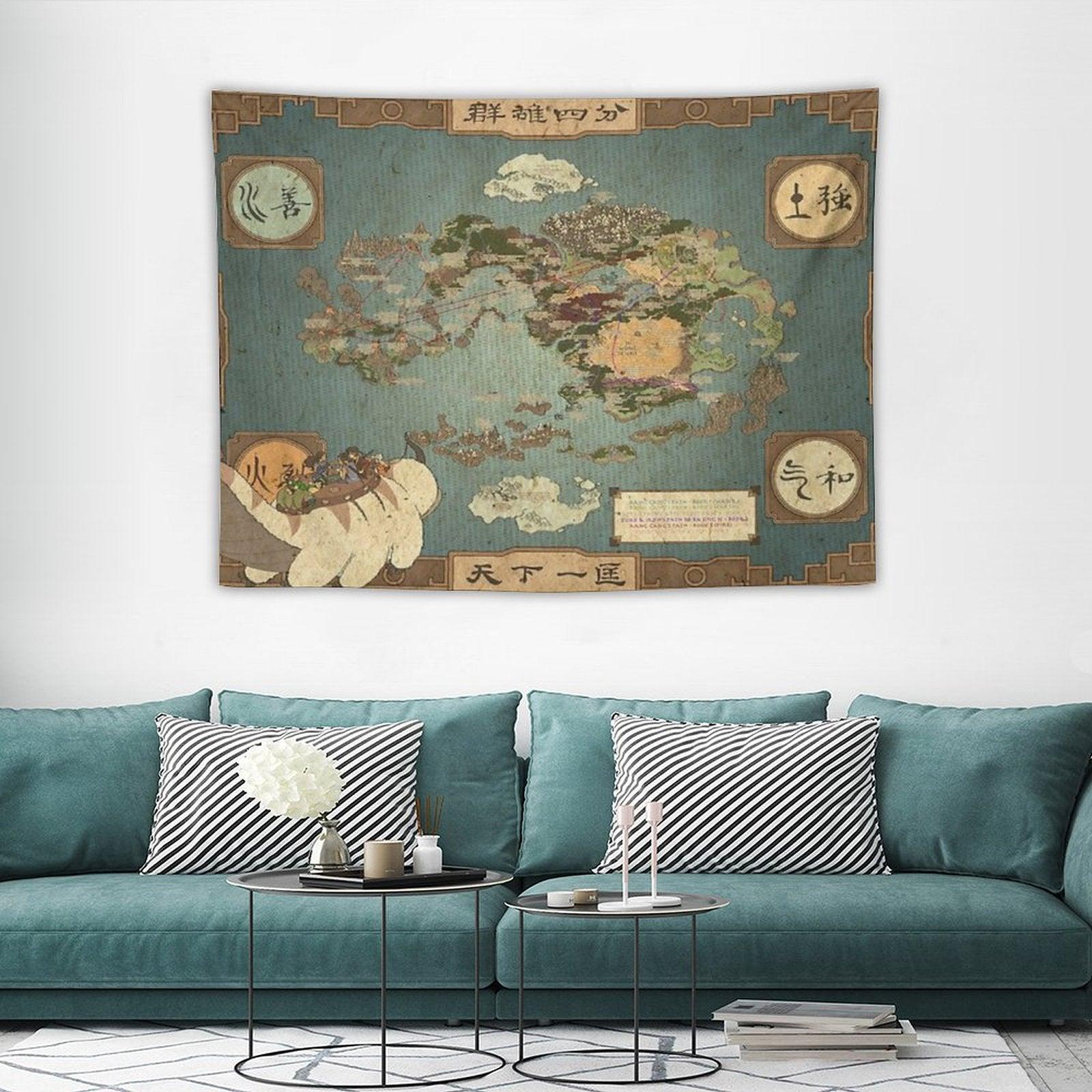 Avatar The Last Airbender Map I Tapestry