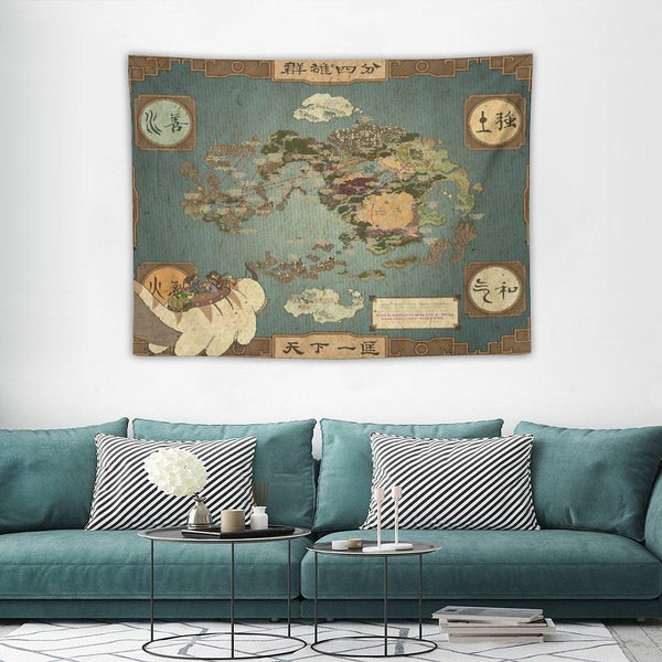 Avatar The Last Airbender Map I Tapestry