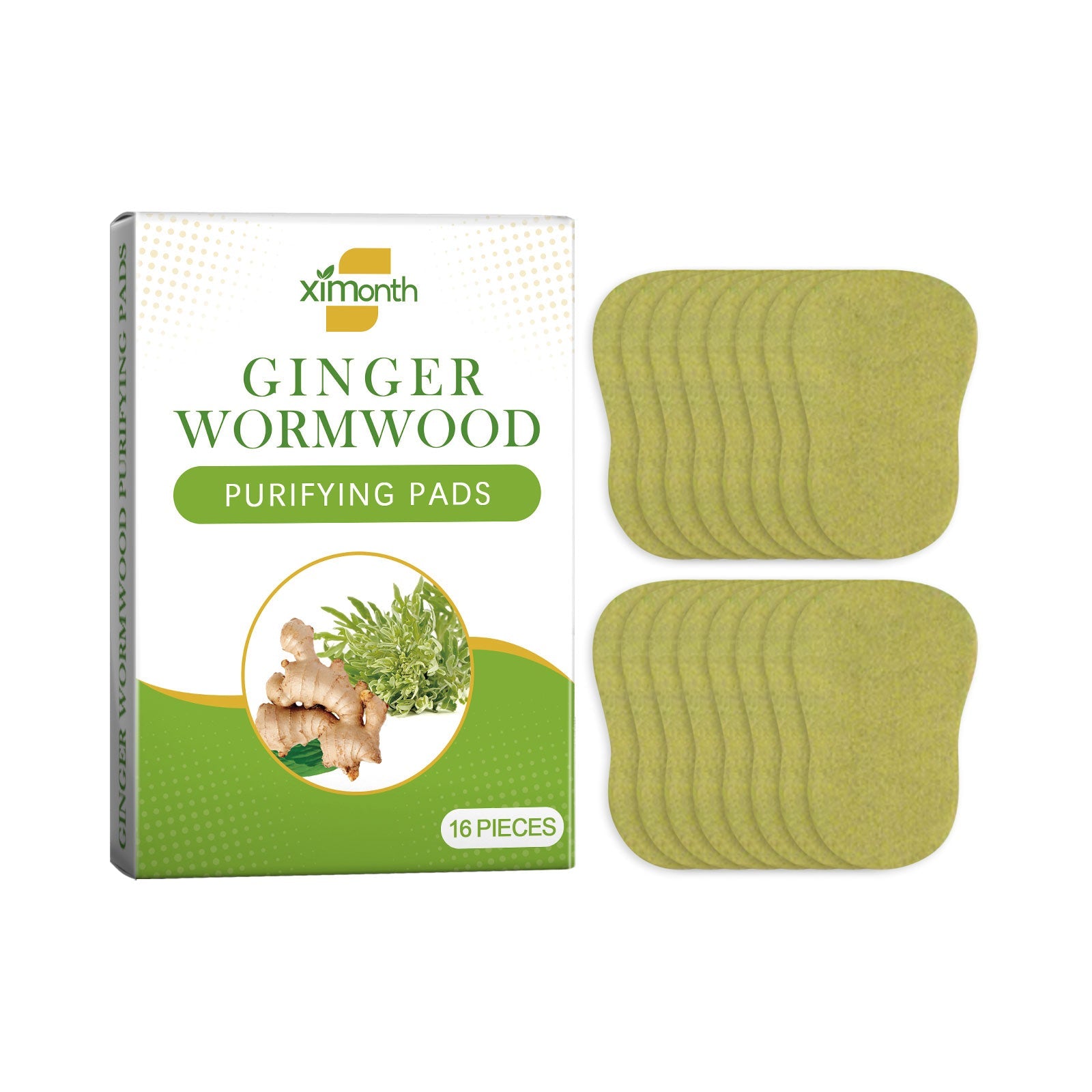 Ginger Wormwood Purifying Pads, Relieve Body Stress And Fatigue Relax Body And Body Toning Body Care Patch