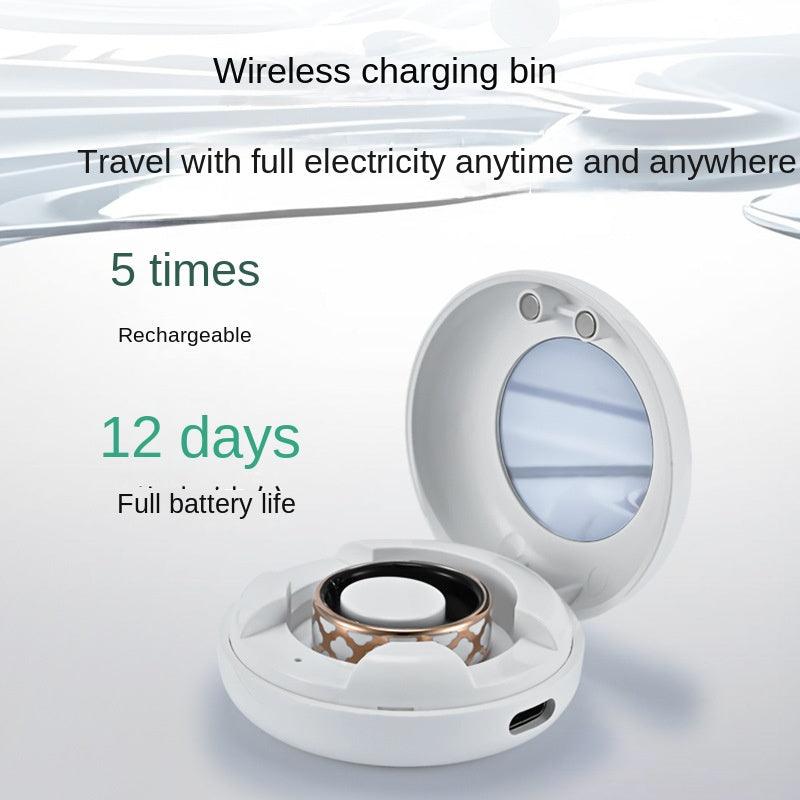 Health Smart Titanium Steel Ring Waterproof Blood Pressure Oxygen Sleep Movement Tracking Multi-Function Ring High-Tech Pair Ring