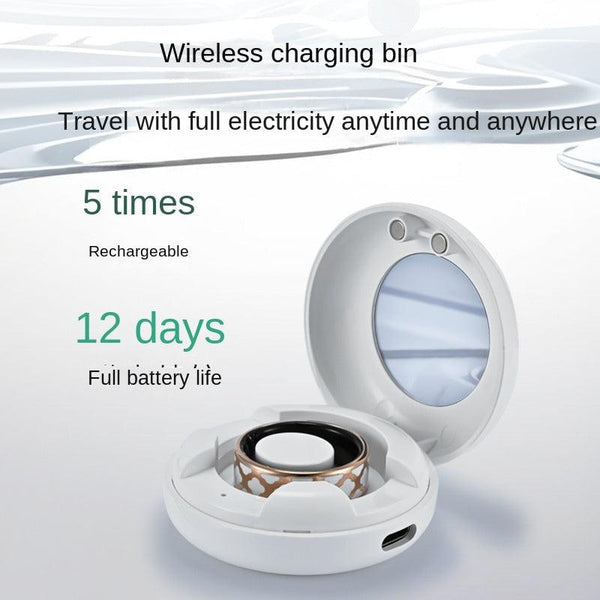 Health Smart Titanium Steel Ring Waterproof Blood Pressure Oxygen Sleep Movement Tracking Multi-Function Ring High-Tech Pair Ring