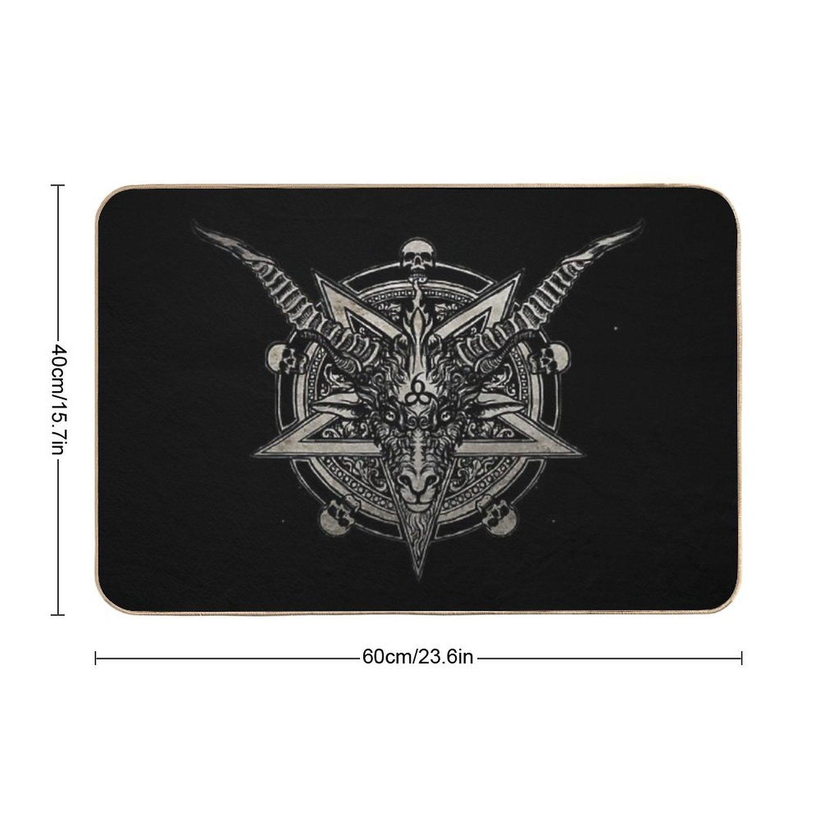 666 Baphomet Bath Mat