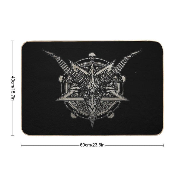 666 Baphomet Bath Mat