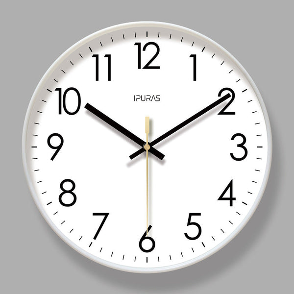 2025 New 10/12/14 - inch Electronic Calendar Wall Clock. Monitors temp & humidity. Dual - display. Mute. Quartz movement.