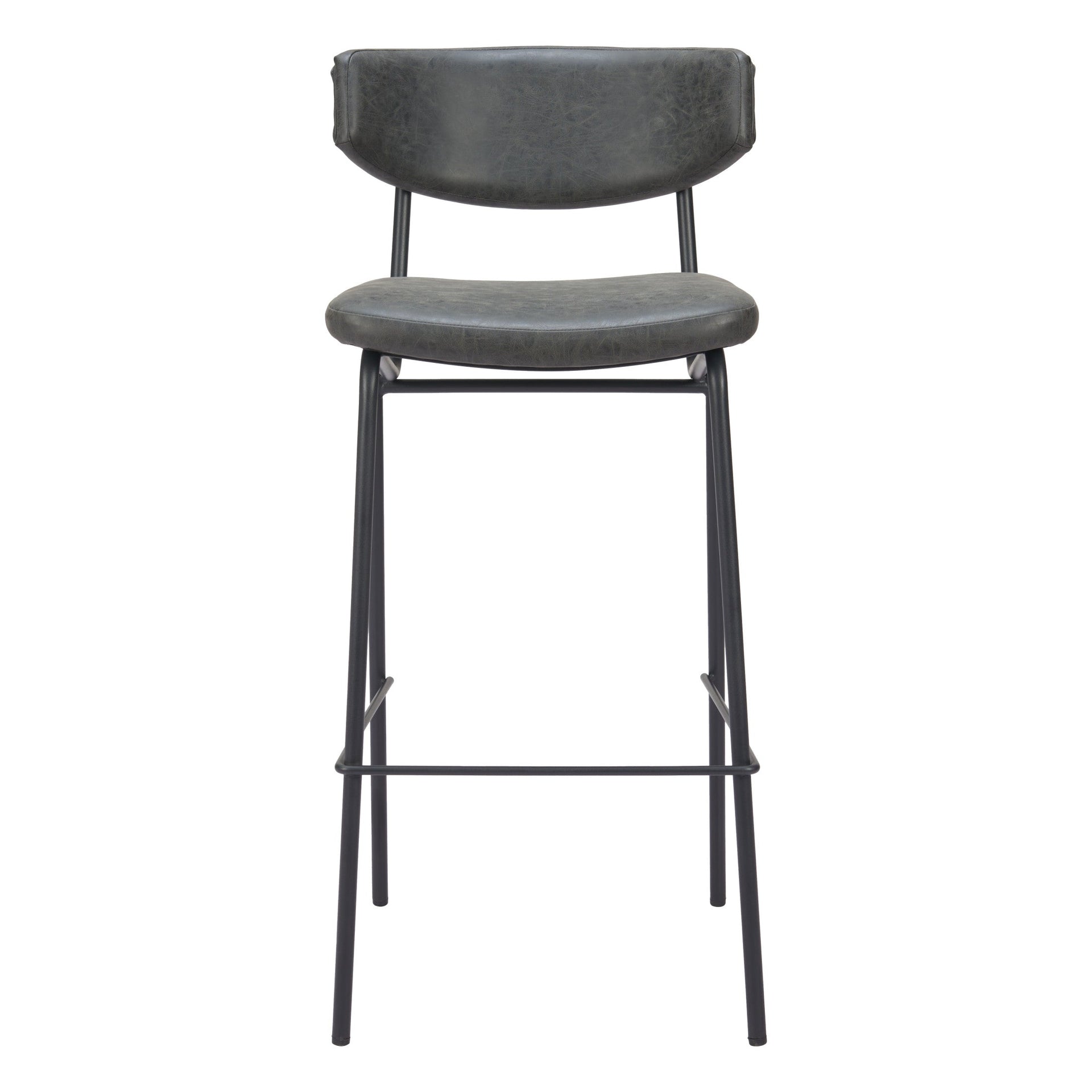 Charon Barstool (Set of 2) Vintage Black