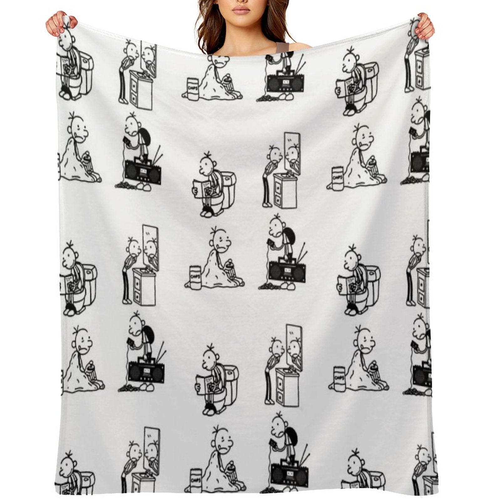 Wimpy Kid 4 States of Greg Heffley Durable Throw Blanket