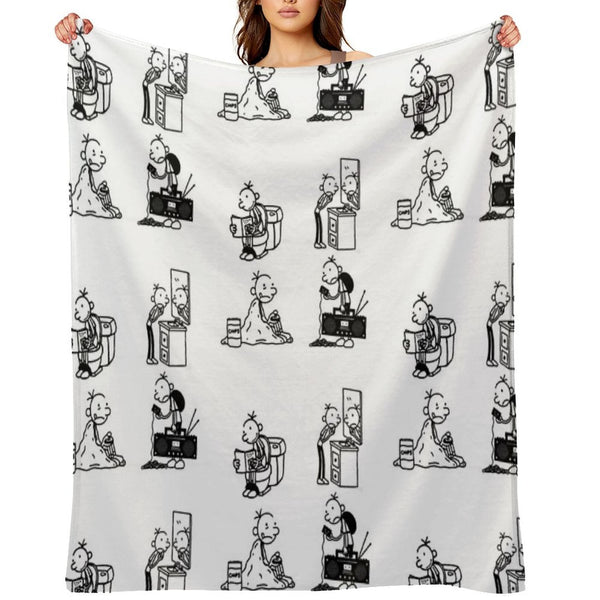 Wimpy Kid 4 States of Greg Heffley Durable Throw Blanket