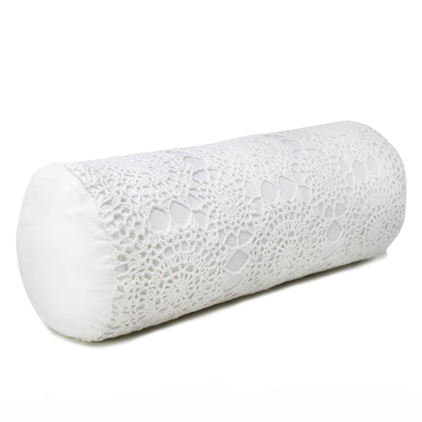Hand Made Crochet Cotton Neckroll Pillow