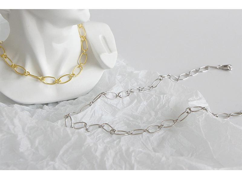 Women's 925 Sterling Silver Link Necklaces Chain For Birthday Gift