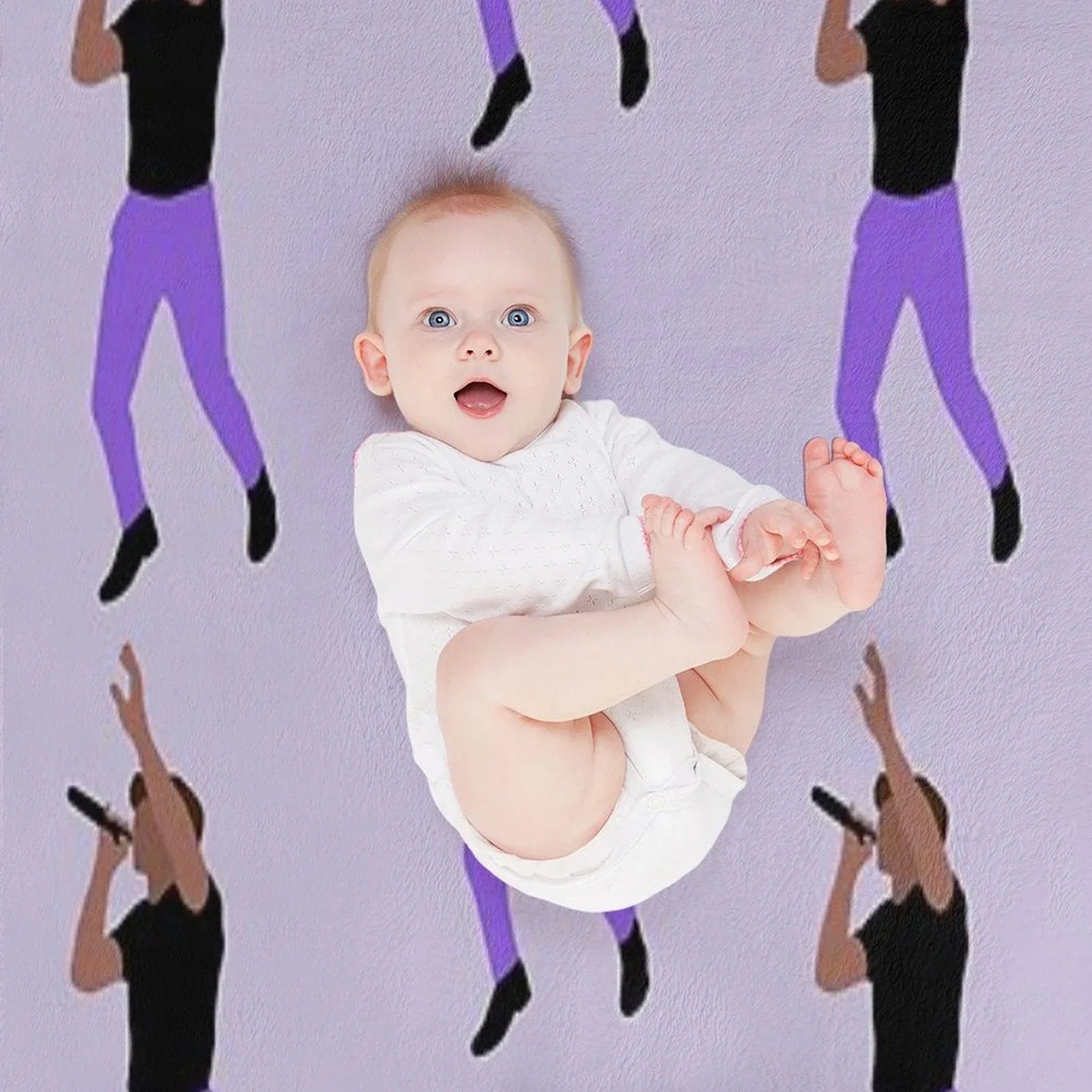 Niall Horan Purple Pants Throw Blanket