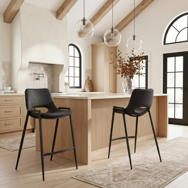 Desi Counter Stool (Set of 2) Black