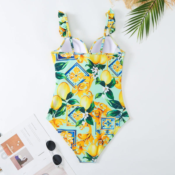 Conjoined conservative fly edge cover belly slimming sexy skirt style swimsuit women's wrapped skirt set