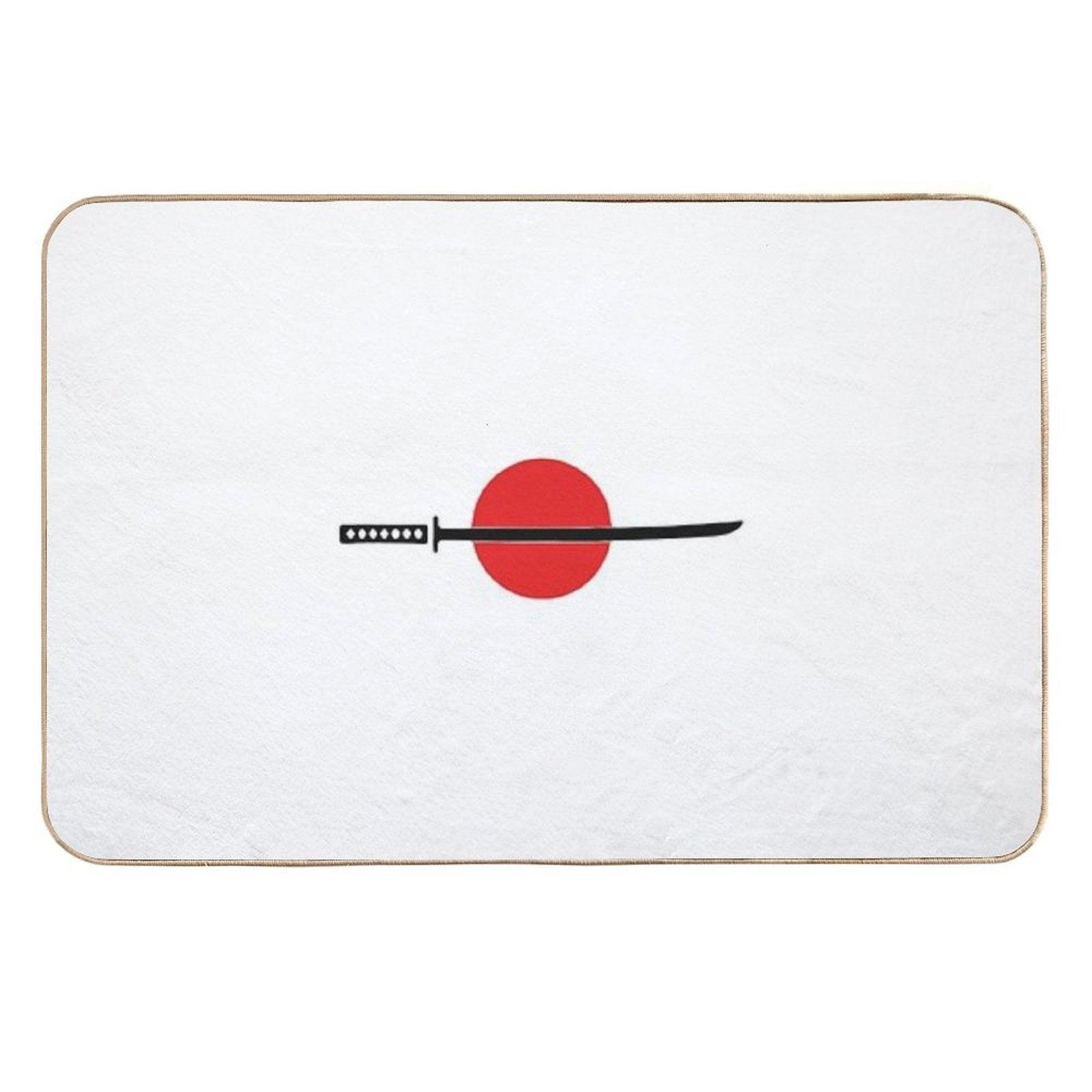 Simple Katana  Slip-Resistant Bath Mat