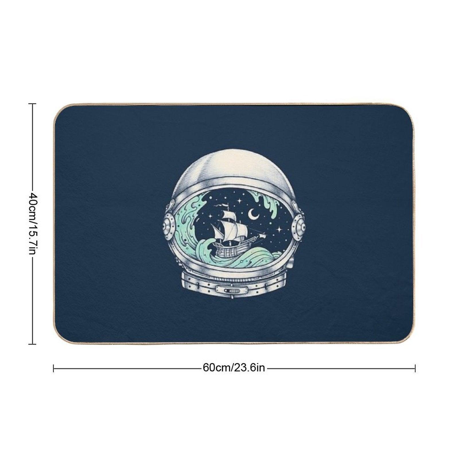 Spaceship  Toxin-Free Bath Mat