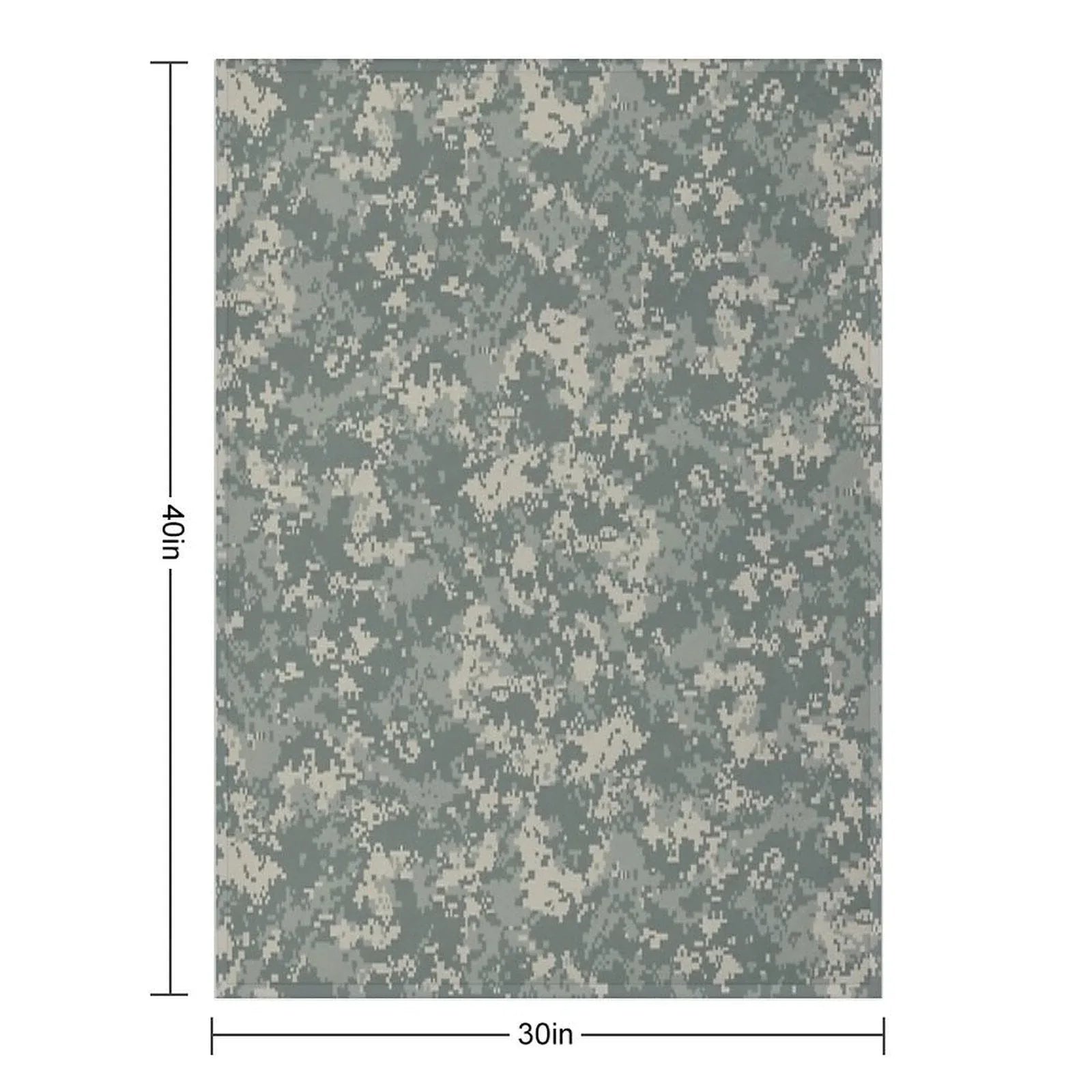 Army ACU Camouflage Throw Blanket