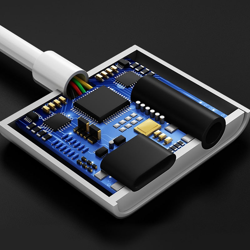 udio Adapter Charger Cable For iPhone X 8 Dual Headphone Aux cable for Lightning Converter For iPhone 10 Charging Splitter