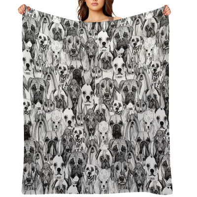 Just Dogs All-season Throw Blanket
