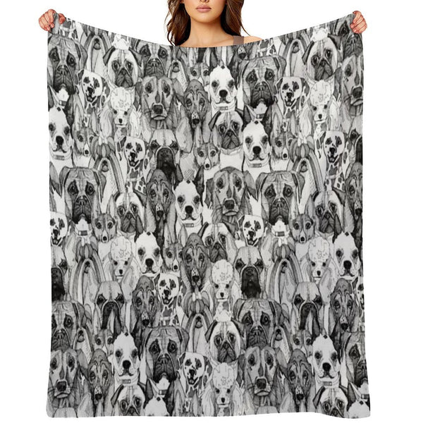Just Dogs All-season Throw Blanket