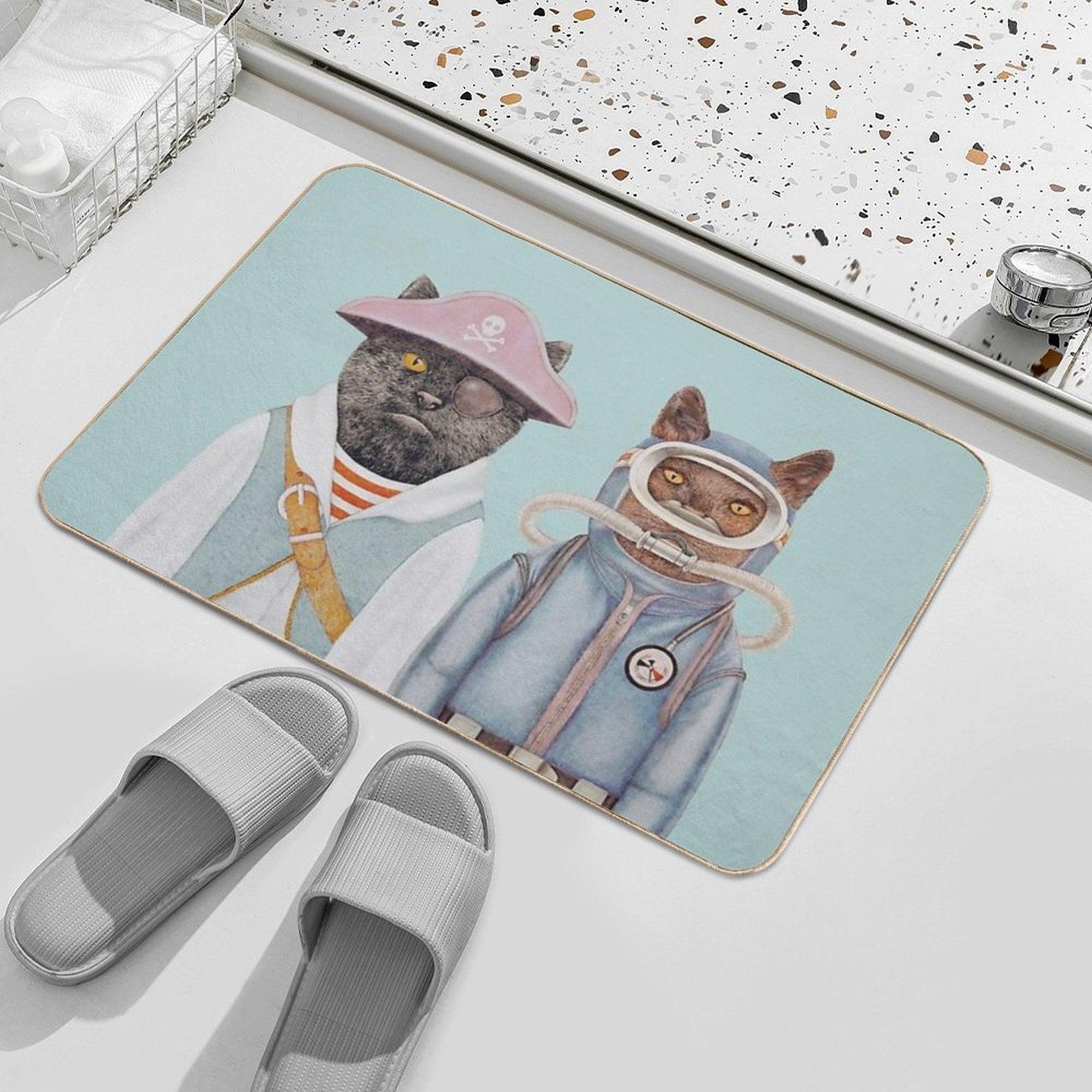 Aquatic Cats Bath Mat