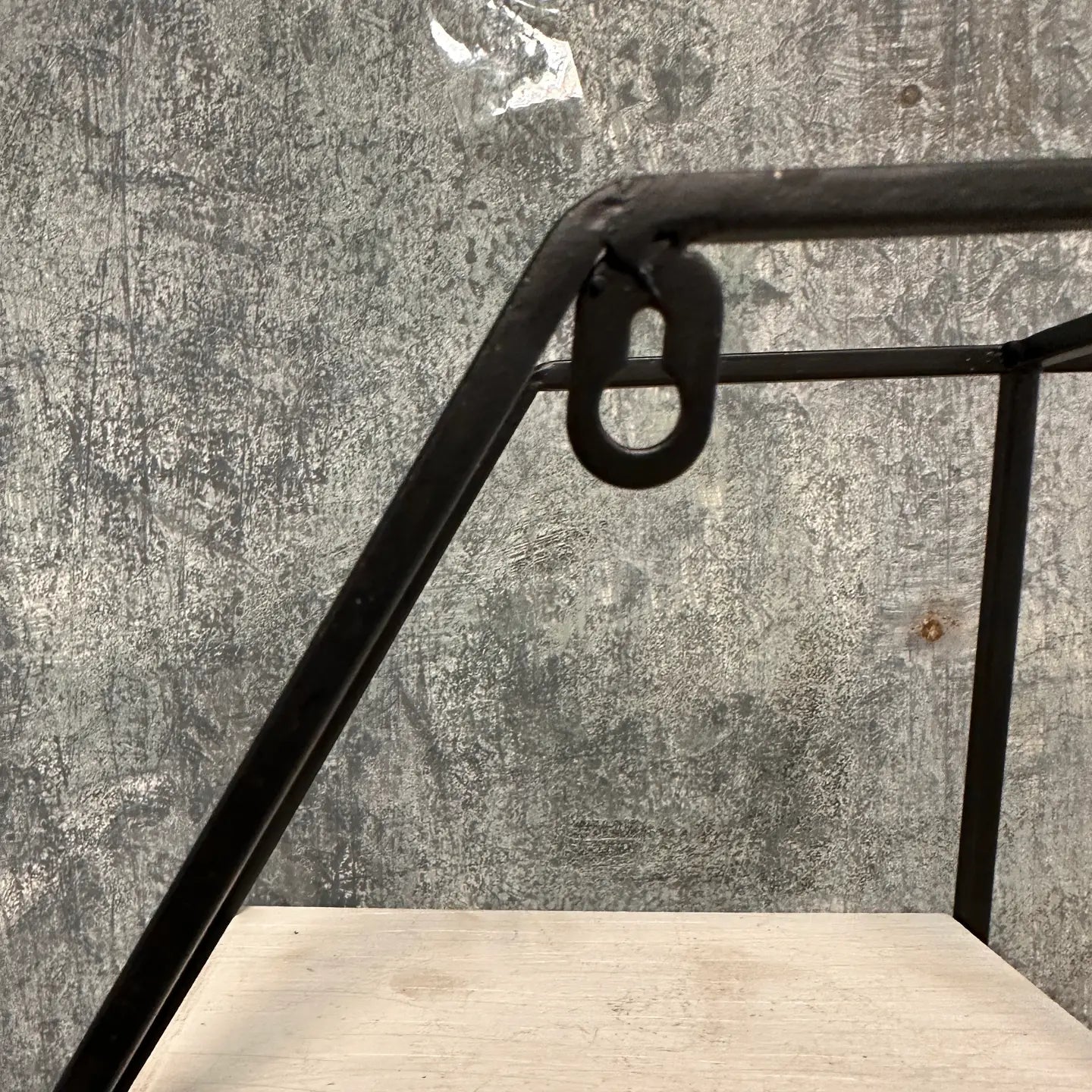 Iron and Wood Wall Shelf