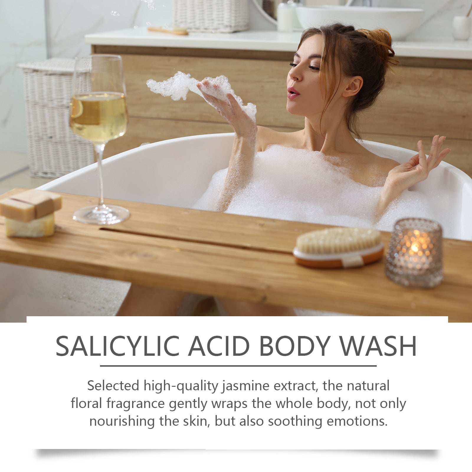Salicylic Acid Body Wash Daily Gentle Cleaning, Exfoliating, Oil Control Refreshing, Clean, Comfortable And Lubricating