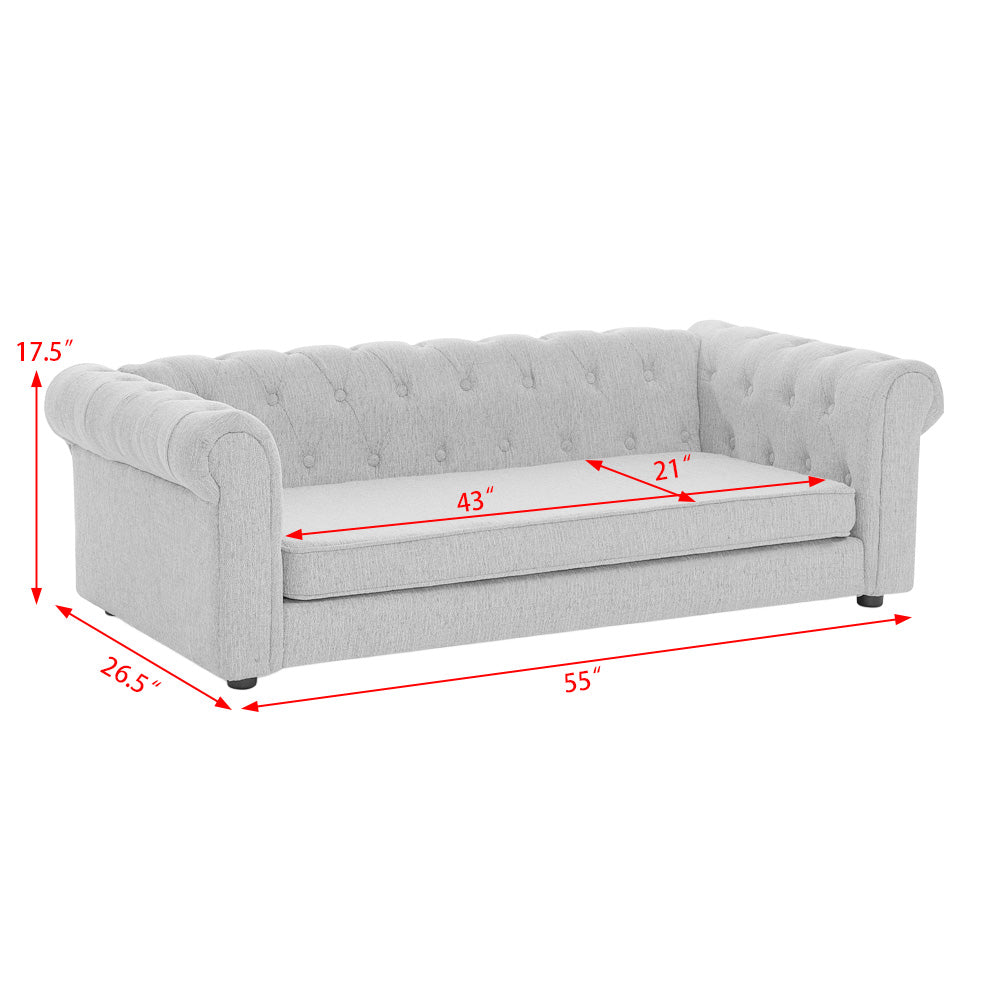 Elegant Rectangular Pet Bed for Big and Oversized Dogs