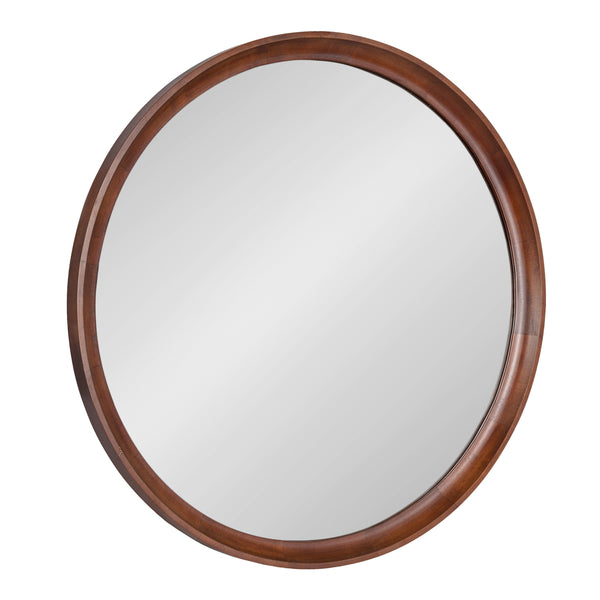 Hatherleigh Round Wood Wall Mirror