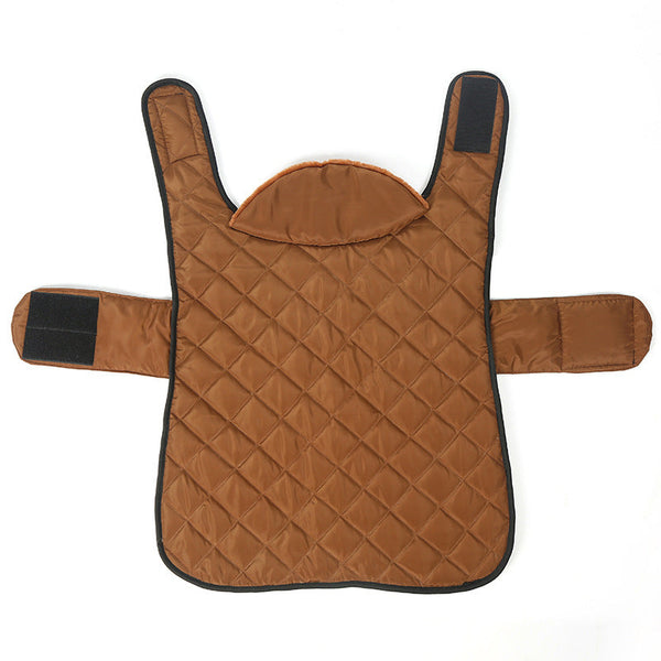 Heated Pet Clothing - New Fashion Warm Dog Cotton Jacket with Short Rabbit Fur